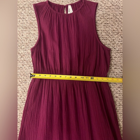 Pact Organic Cotton Coastal Double Gauze Tiered Midi Dress Size Large - Picture 13 of 14